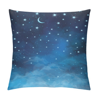Personality  Vector Night Starry Sky. Pillow Covers