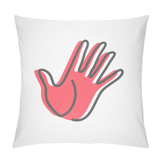 Personality  Hand Logo Design Pillow Covers