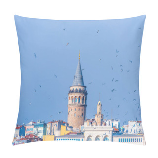Personality  Galata Tower. Istanbul, Turkey. Pillow Covers
