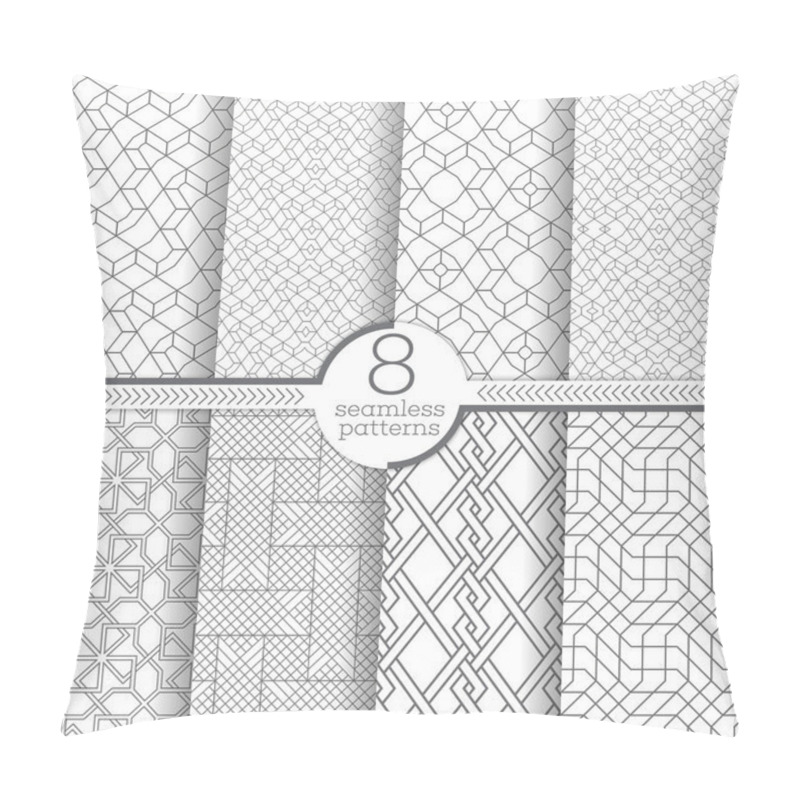 Personality  Set of vector seamless pattern pillow covers