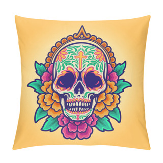 Personality  Mexican Skull Cinco De Mayo, Dia De Los Muertos  Pillow Covers