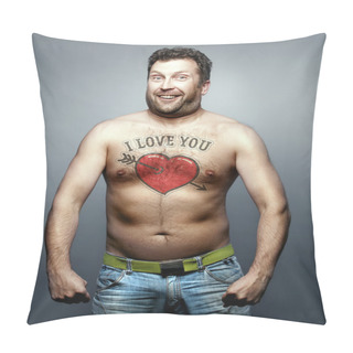 Personality  Funny Man Make Declaration Of Love To You Pillow Covers