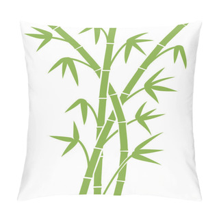 Personality  Green Bamboo Stems Pillow Covers