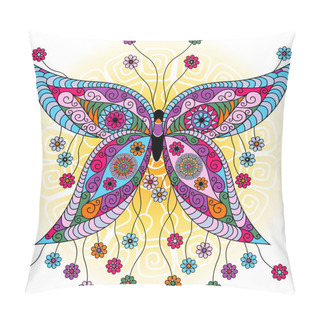 Personality  Fantasy Spring Vintage Butterfly Pillow Covers