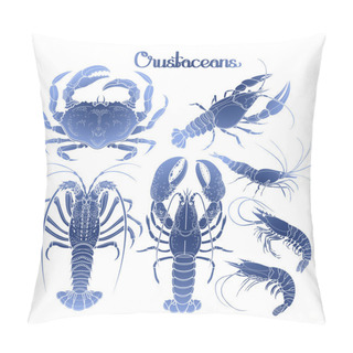 Personality  Graphic Crustaceans Collection Pillow Covers