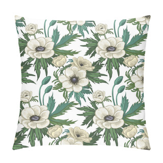Personality  Anemone Seamless Pattern Pillow Covers
