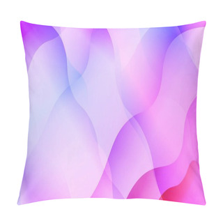 Personality  Blurred Decorative Design In Abstract Style With Wave, Curve Lines. Blur Pastel Color Smoke Gradient Background. For Your Graphic Wallpaper, Cover Book, Banner. Vector Illustration. Pillow Covers