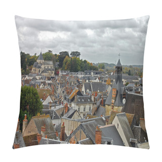 Personality  Roofs Of A Small City In France Pillow Covers
