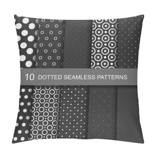 Personality  10 Dark Geometric Seamless Patterns Pillow Covers