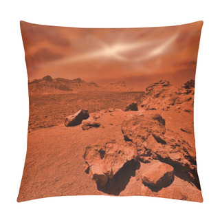 Personality  Fantastic Martian Landscape Pillow Covers