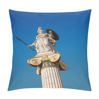 Personality  Statue Of Athena In Athens, Greece Pillow Covers