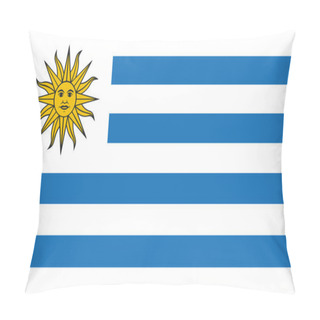 Personality  Uruguay Flag Pillow Covers