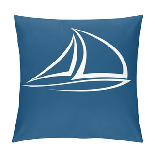 Personality  Stylized Yacht Pillow Covers