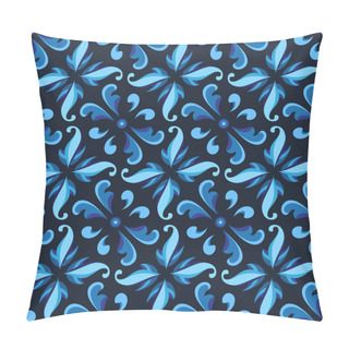Personality  Blue Butterflies Seamless Pattern Pillow Covers
