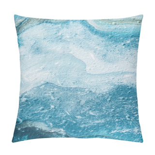 Personality  Abstract Light Blue Textured Of Oil Painting   Pillow Covers
