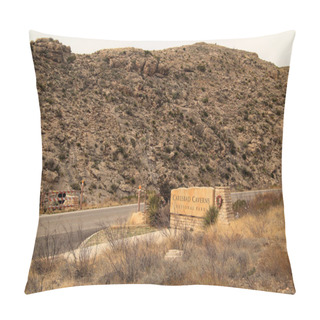 Personality  Entrance To The Carlsbad Caverns Pillow Covers