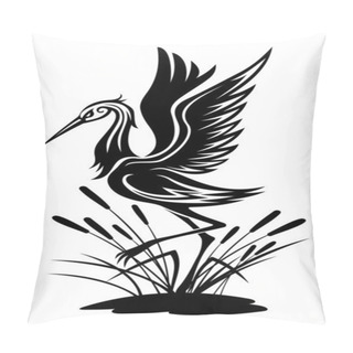 Personality  Heron Bird Pillow Covers