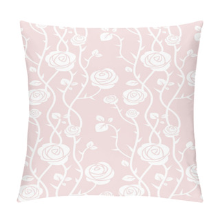 Personality  Seamless Background With Roses Pillow Covers
