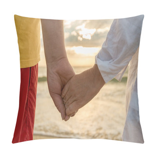 Personality  Seniors Holding Hands Pillow Covers