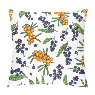 Personality  Hand Drawn Berries Pattern Pillow Covers