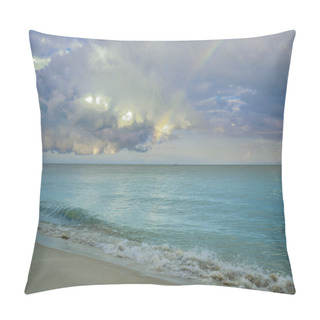 Personality  Rainbow Over Ocean Pillow Covers