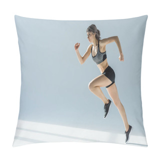 Personality  Running Sporty Woman Pillow Covers