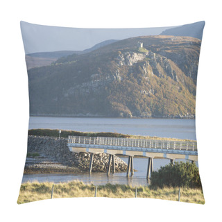 Personality  Kyle Of Tongue Causeway Is A 3.8 Kilometre Causeway And Bridge In Sutherland On The North Coast Of Scotland. It Crosses The Kyle Of Tongue Sea Loch. It Is A Scottish Historical Monument. It Was Built By Sir Alexander Gibb And Partners In 1971. Pillow Covers