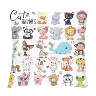 Personality  Set Of Cute Cartoon Animals Pillow Covers