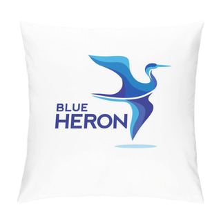 Personality  Flying Blue Heron Pillow Covers