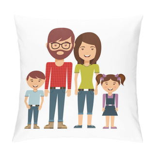 Personality  Happy Family  Pillow Covers
