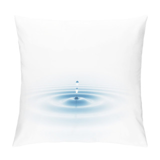 Personality  Water Drop Isolated On White Pillow Covers