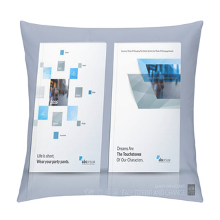 Personality  Business Vector Template. Brochure Layout, Cover Modern Design A Pillow Covers