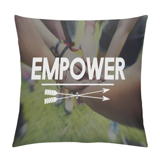 Personality  Friends Shaking Hand In Park Pillow Covers