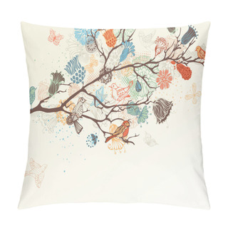 Personality  Vector Nature Background. Pillow Covers