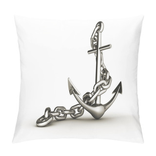 Personality  Metal Anchor 3d Pillow Covers