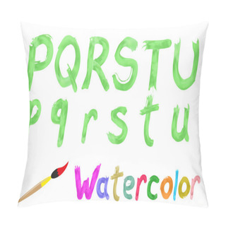 Personality  Watercolor Font Pillow Covers