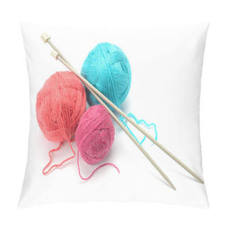Personality  Woolen Balls And Knitting Needles Pillow Covers