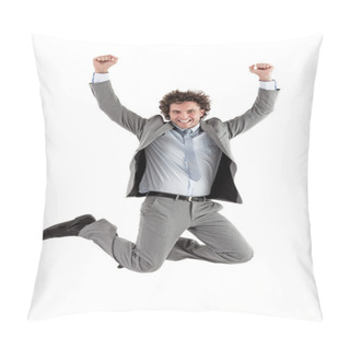 Personality  Businessman Jumping Pillow Covers