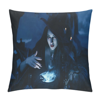 Personality  Witch Dark Halloween Pillow Covers