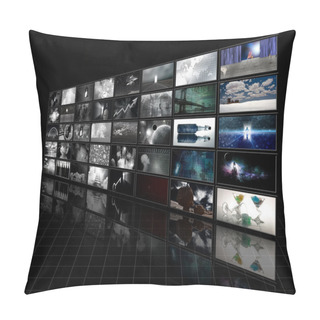 Personality  Color Screens Fade To Black And White Pillow Covers