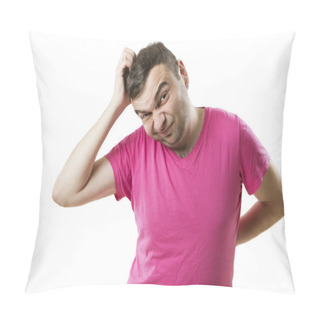 Personality  Ape Guy At A Loss Pillow Covers