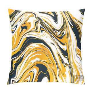 Personality  Watercolor Ink Marbling Texture Pillow Covers