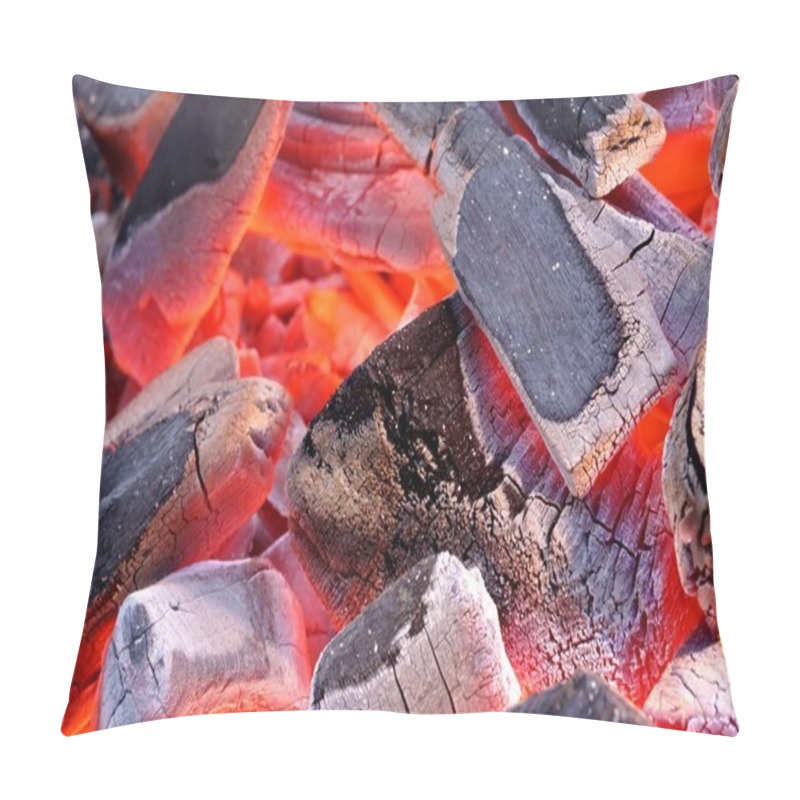 Personality  Glowing Hot Charcoal Background Texture pillow covers