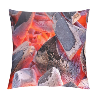 Personality  Glowing Hot Charcoal Background Texture Pillow Covers