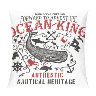 Personality  Vintage Elements In Nautical Style Pillow Covers