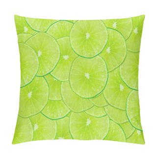 Personality  Lime Slices Background Pillow Covers