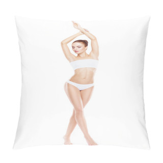 Personality  Woman In White Lingerie  Pillow Covers