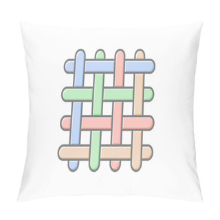 Personality  Celtic Weave Icon, Weave, Irish, Symbol, Design Lineal Color Icon, Editable Vector Icon, Pixel Perfect, Illustrator Ai File Pillow Covers