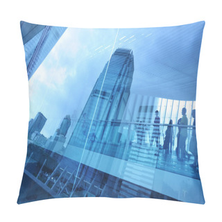 Personality  Abstract Modern City Background Pillow Covers