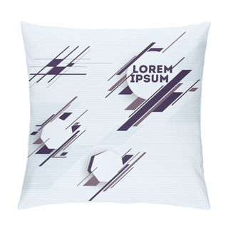 Personality  Design Elements With Abstract Geometric Forms Pillow Covers